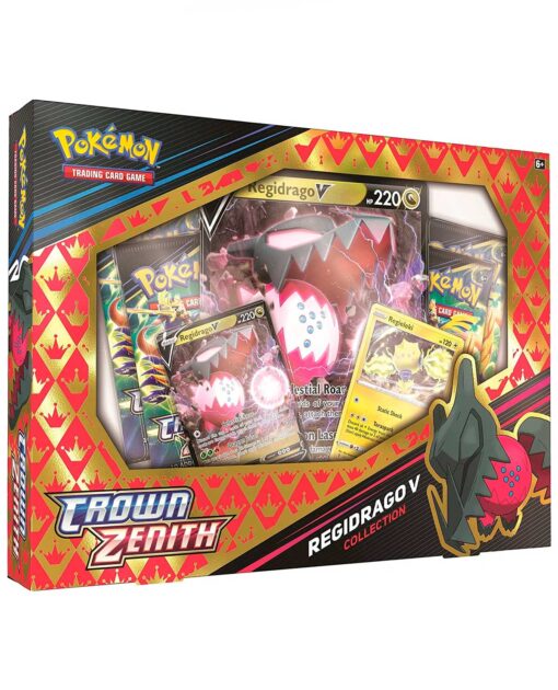 CAJA POKEMON TRADING CARD GAME CROWN ZENITH REGIDRAGO V  REGIELEKI V COLLECTION - Image 2