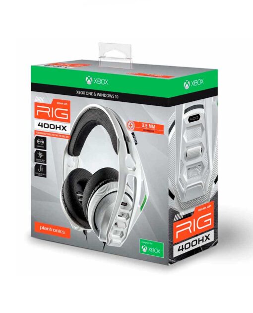 HEADSET ALAMBRICO XBOX ONE PLANTRONICS RIG 400 WHITE - Image 4