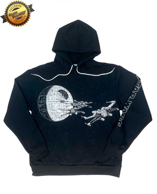 SUDADERA NEGRA STAR WARS CHICA