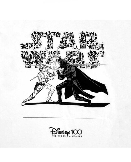 PLAYERA BLANCA STAR WARS DISNEY 100 CHICA - Image 3
