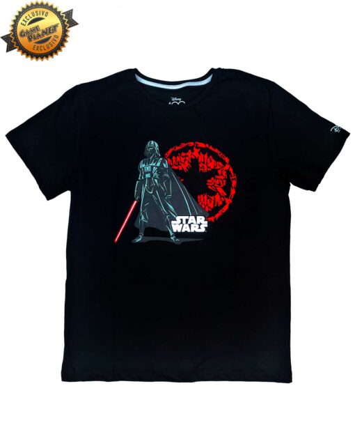 PLAYERA NEGRA DARTH VADER STAR WARS DISNEY 100 CHICA