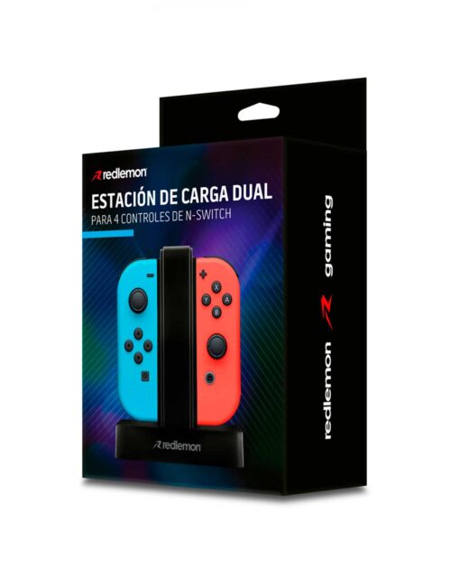 BASE DE CARGA PARA JOY CON NINTENDO SWITCH REDLEMON - Image 4
