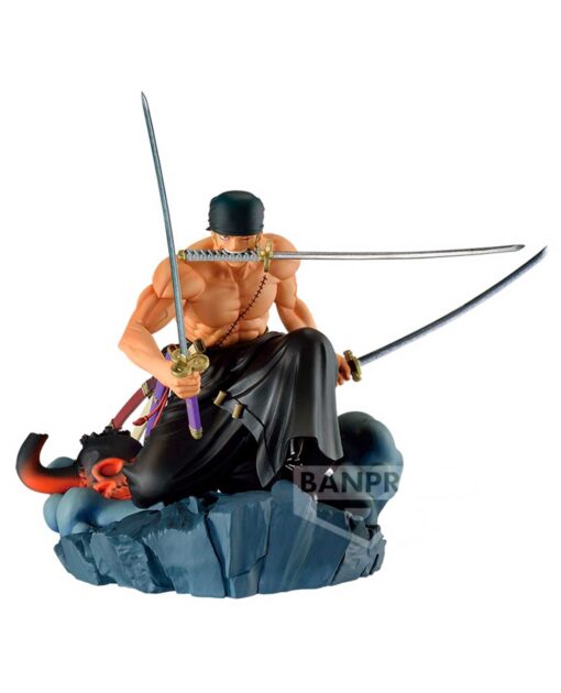 FIGURA DE ACCION BANPRESTO ONE PIECE DIORAMATIC RORONOA ZORO BRUSH