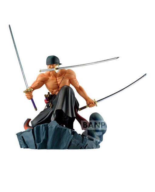 FIGURA DE ACCION BANPRESTO ONE PIECE DIORAMATIC RORONOA ZORO BRUSH - Image 2