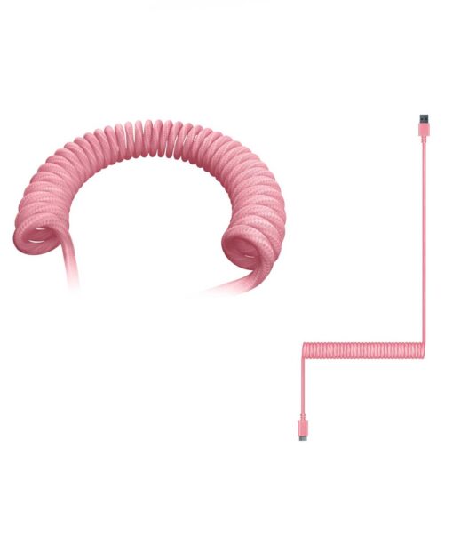 SET RAZER PBT 120 KEYCAPS Y CABLE ESPIRAL UPGRADE QUARTZ PINK - Image 3