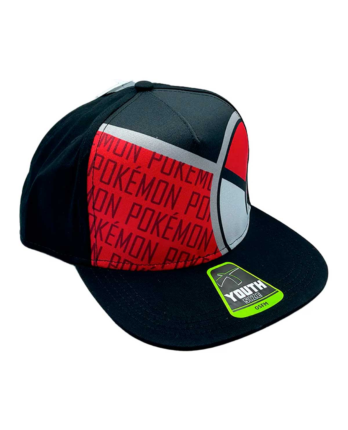 GORRA ROJA CON NEGRO POKEMON MEDIA POKEBOLA - Image 3