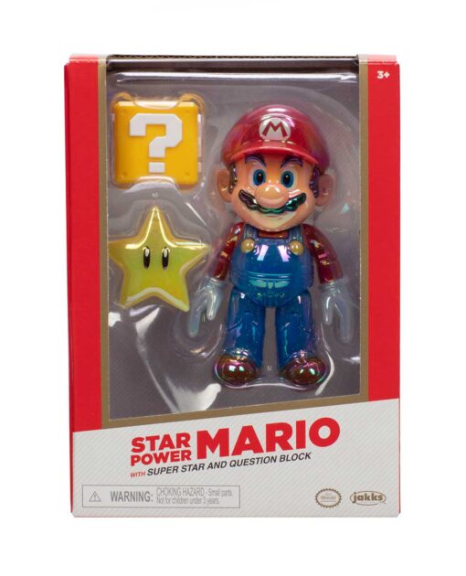 FIGURA NINTENDO 4 PULGADAS STAR POWER MARIO WITH STAR - Image 3