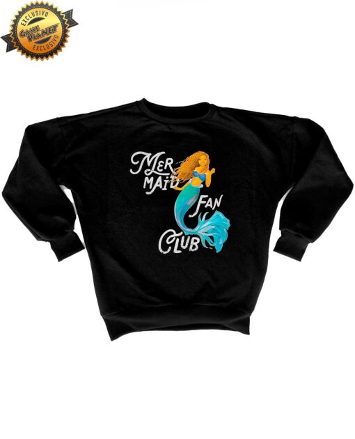 SWEATSHIRT NEGRA LA SIRENITA LIVE ACTION CHICA