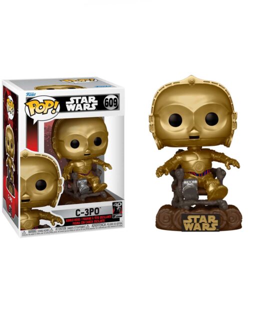 FIGURA POP STAR WARS THE RETURN OF THE JEDI C3PO IN CHAIR - Image 2
