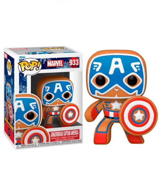 FIGURA POP MARVEL HOLIDAY CAPTAIN AMERICA - Image 3