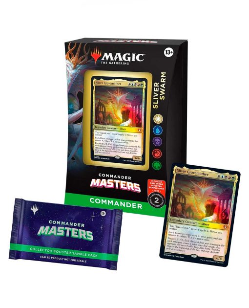 MAGIC THE GATHERING TRADING CARD GAME COMMANDER MASTER DECK SLIDER SWARM - Image 2