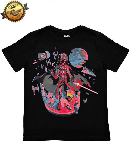 PLAYERA NEGRA STAR WARS DARTH VADER CHICA