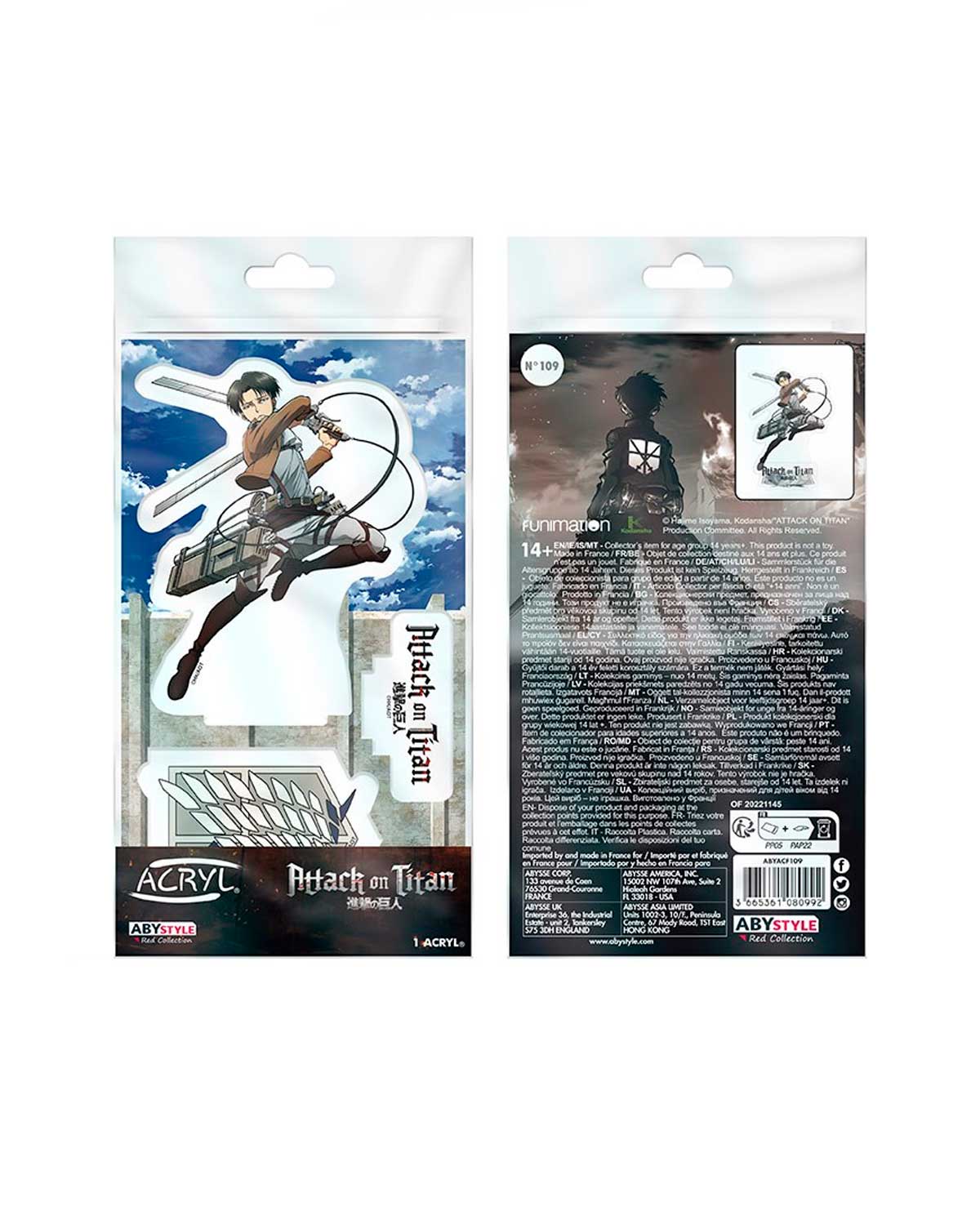 FIGURA DE ACRILICO ABY STYLE ATTACK ON TITAN CAPTAIN LEVI - Image 2