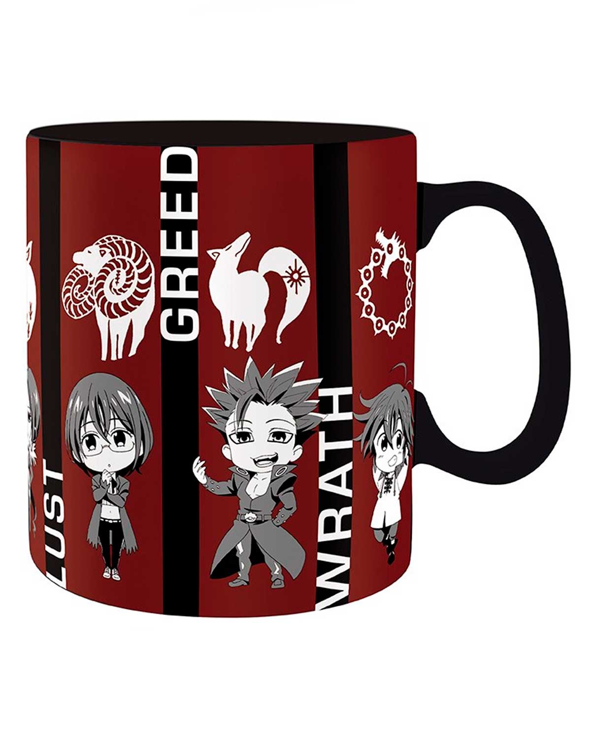 TAZA DE CERAMICA ABYSTYLE THE SEVEN DEADLY SINS CHIBI SINS