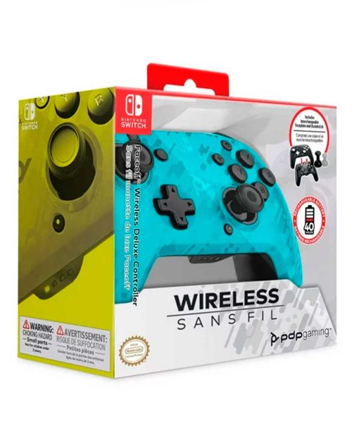 CONTROL INALAMBRICO PDP NINTENDO SWITCH CAMO BLUE - Image 4