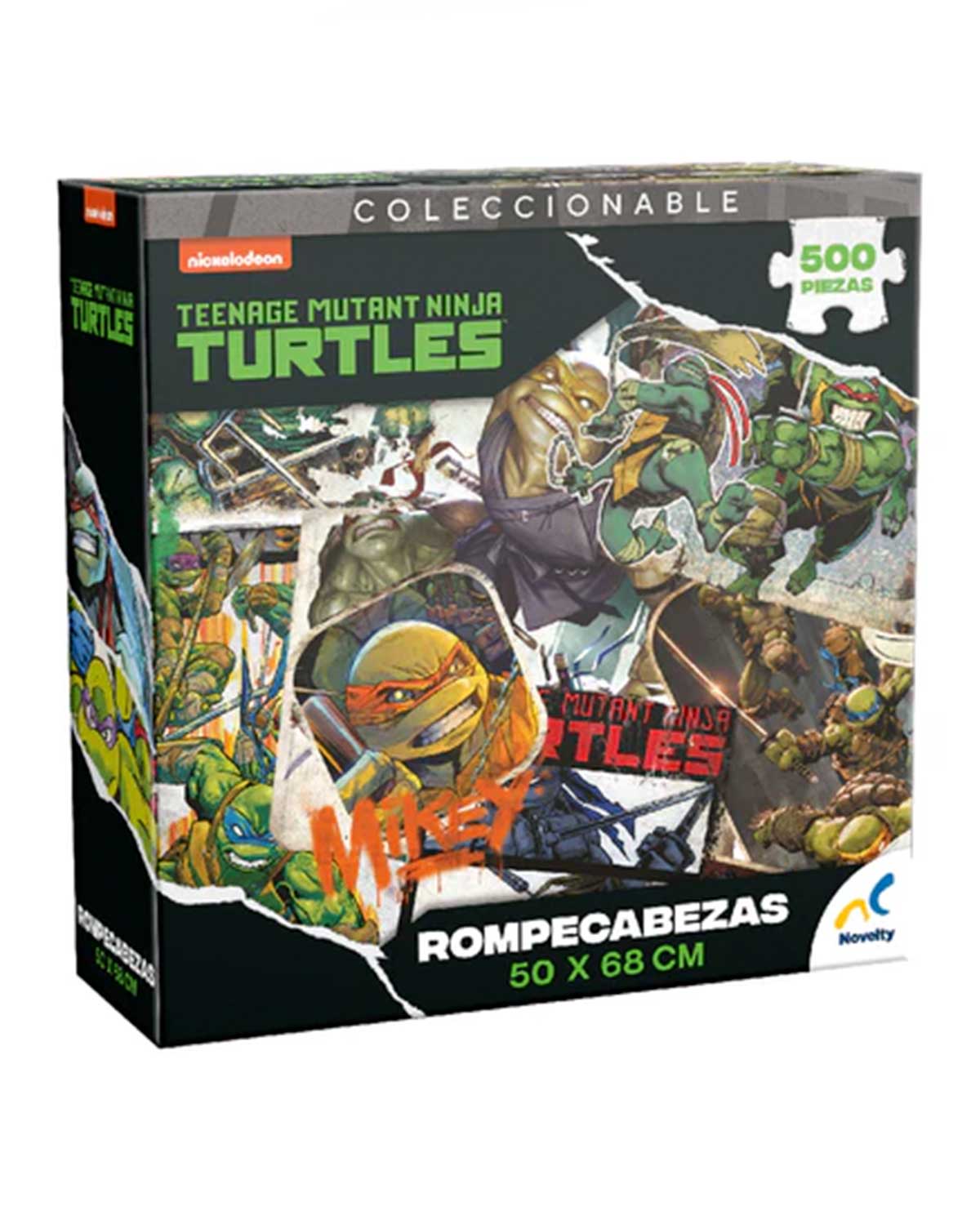 ROMPECABEZAS COLECCIONABLE TORTUGAS NINJA 500 PIEZAS CAJA CARTON