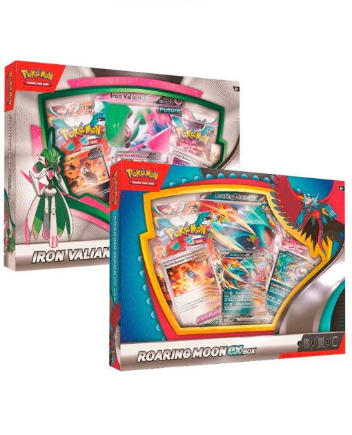 POKEMON TRADING CARD GAME ROARING MOON OR IRON VALIANT EX BOX