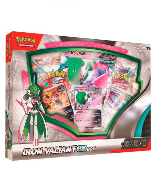 POKEMON TRADING CARD GAME ROARING MOON OR IRON VALIANT EX BOX - Image 2