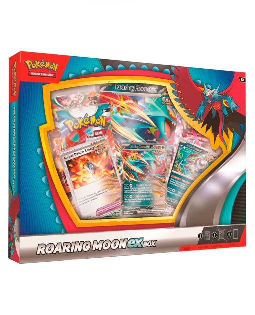 POKEMON TRADING CARD GAME ROARING MOON OR IRON VALIANT EX BOX - Image 3