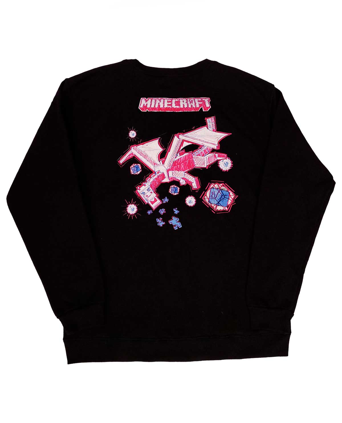 SUDADERA NEGRA MINECRAFT ENDER MEDIANA - Image 2