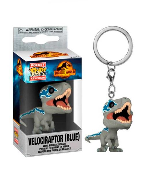 LLAVERO POP JURASSIC WORLD DOMINION VELOCIRAPTOR BLUE - Image 2