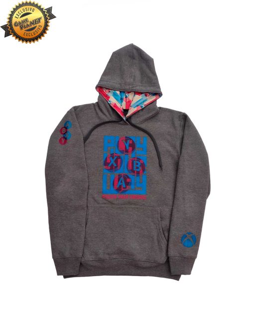 SUDADERA GRIS XBOX PLAY YOUR WAY GRANDE