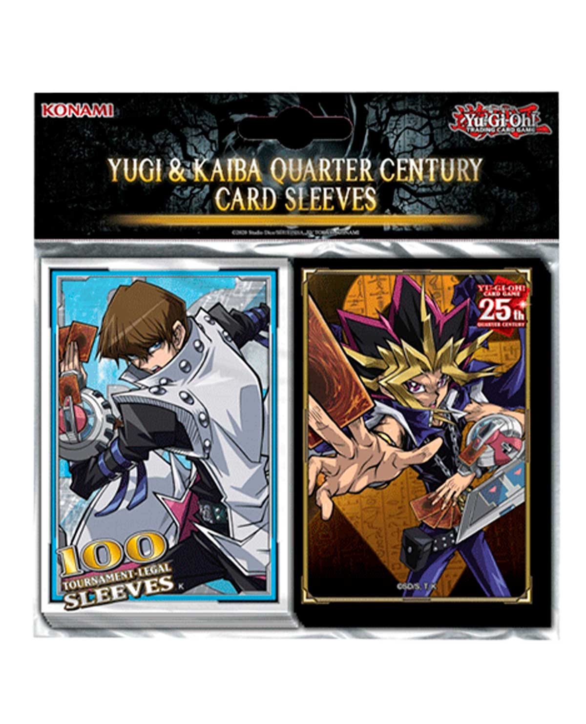 YU GI OH TRADING CARD GAME YUGI AND KAIBA QUARTER CENTURY CARD SLEEVES - Image 4