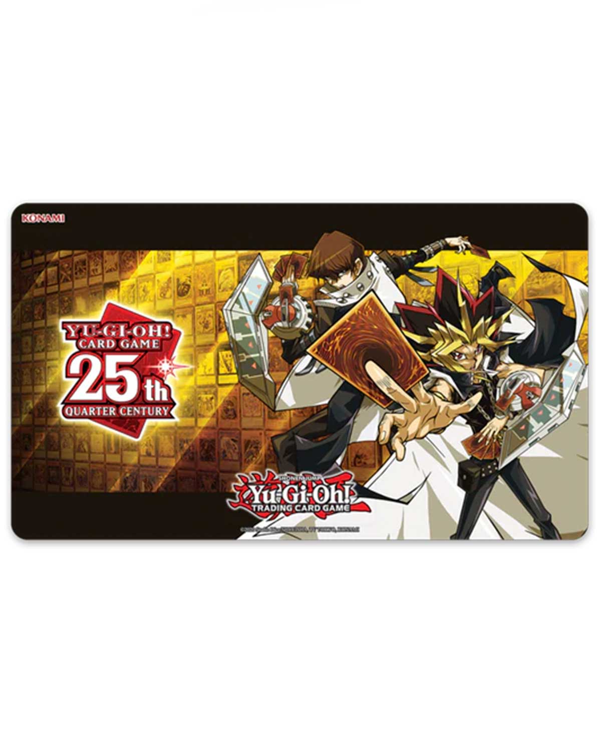 YU GI OH TRADING CARD GAME YUGI AND KAIBA QUARTER CENTURY GAME MAT
