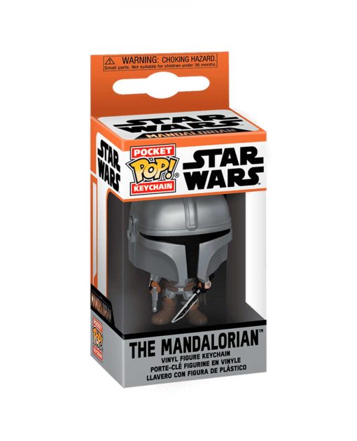 LLAVERO POP THE MANDALORIAN MANDO CON SABLE OSCURO LLAVERO - Image 2