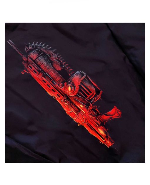 BOMBER JACKET NEGRA MICROSOFT GEARS OF WAR LANCER MK II MEDIANA - Image 3