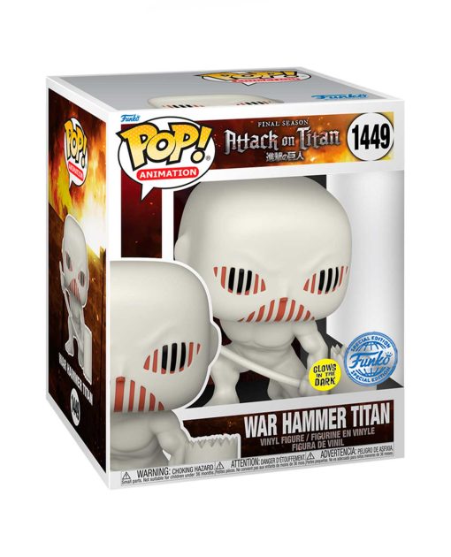 FIGURA POP ATTACK ON TITAN TITAN MARTILLO DE GUERRA GLOW 6 PULGADAS - Image 3