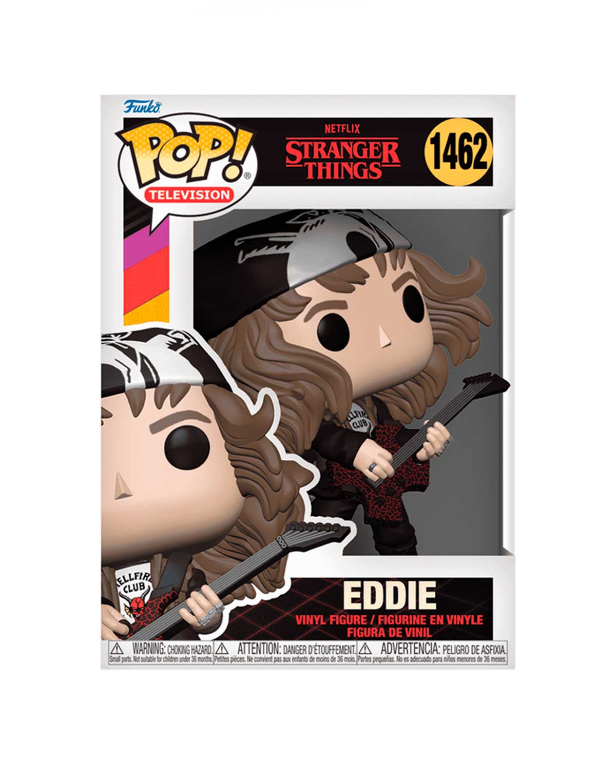 FIGURA POP STRANGER THINGS HUNTER EDDIE CON GUITARRA METALICA - Image 2