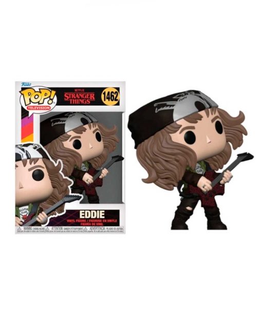 FIGURA POP STRANGER THINGS HUNTER EDDIE CON GUITARRA METALICA - Image 3