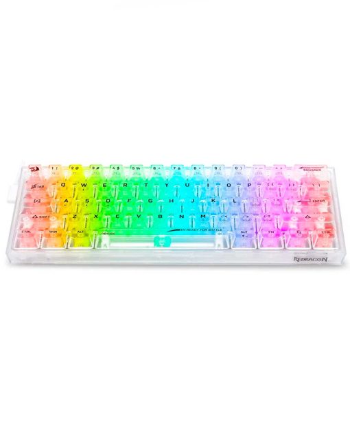 TECLADO REDRAGON K617 TRANSPARENTE  SWITCH RED - Image 2