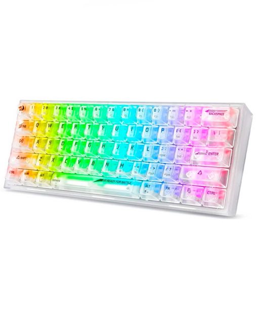 TECLADO REDRAGON K617 TRANSPARENTE  SWITCH RED - Image 3
