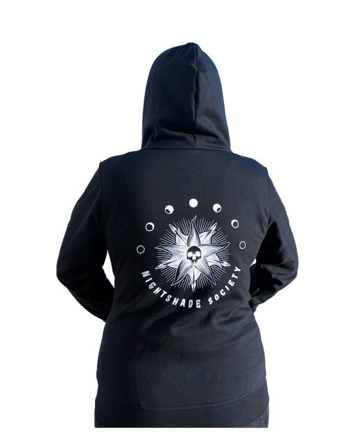 SUDADERA NEGRA MGM WEDNESDAY NIGHTSHADE SOCIETY CHICA - Image 5