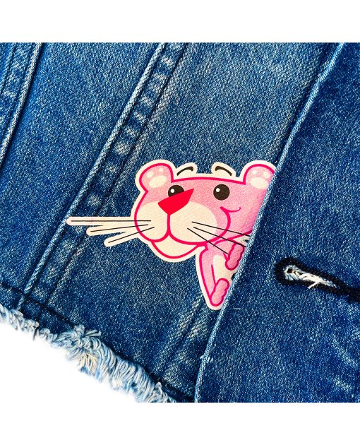 CHAMARRA DE MEZCLILLA MGM PINK PANTHER IS THE WORD MEDIANA - Image 3