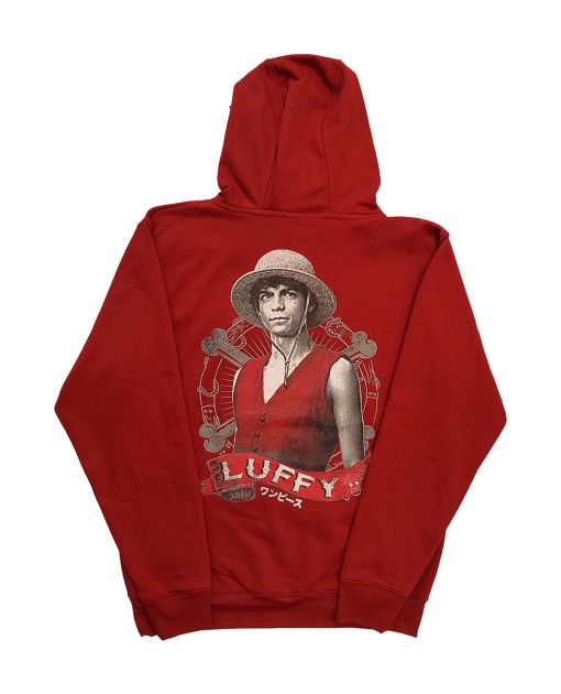 SUDADERA ROJA NETFLIX ONE PIECE LUFFY CHICA - Image 2
