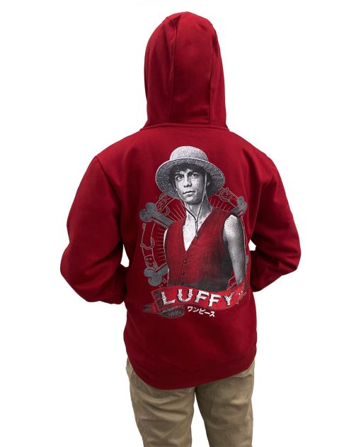SUDADERA ROJA NETFLIX ONE PIECE LUFFY CHICA - Image 4