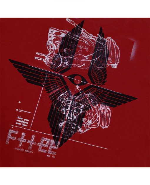 PLAYERA ROJA NETFLIX REBEL MOON IMPERIUM SPACESHIP CHICA - Image 3