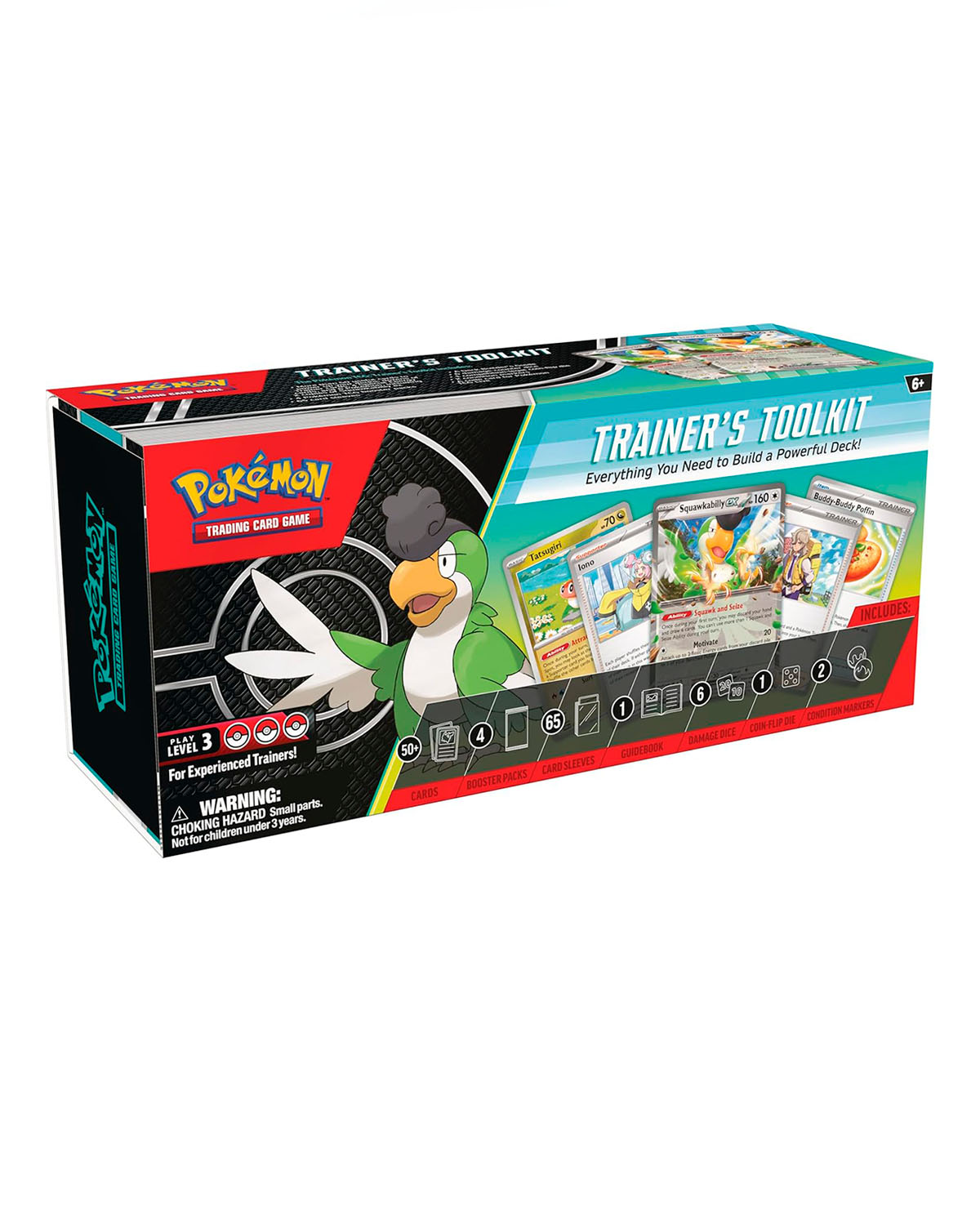 Pokemon TCG Trainer's Toolkit 2023 - 4 Booster Packs, Promo Cards & Playing Accessories