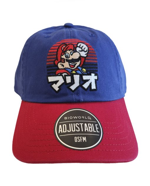 GORRA AZUL SUPER MARIO KANJI