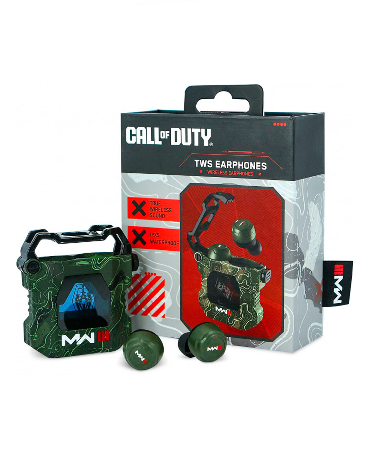 AUDIFONOS CALL OF DUTY MW3 TWS EARPHONES OLIVE CAMO - Image 2