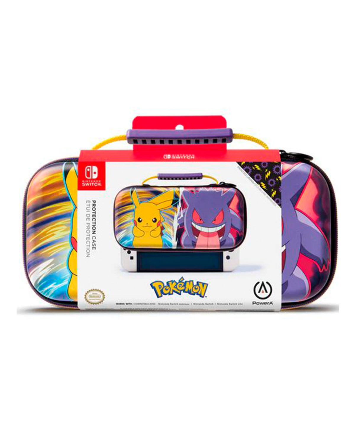 ESTUCHE PROTECTOR NINTENDO SWITCH POWER A PIKACHU VS GENGAR