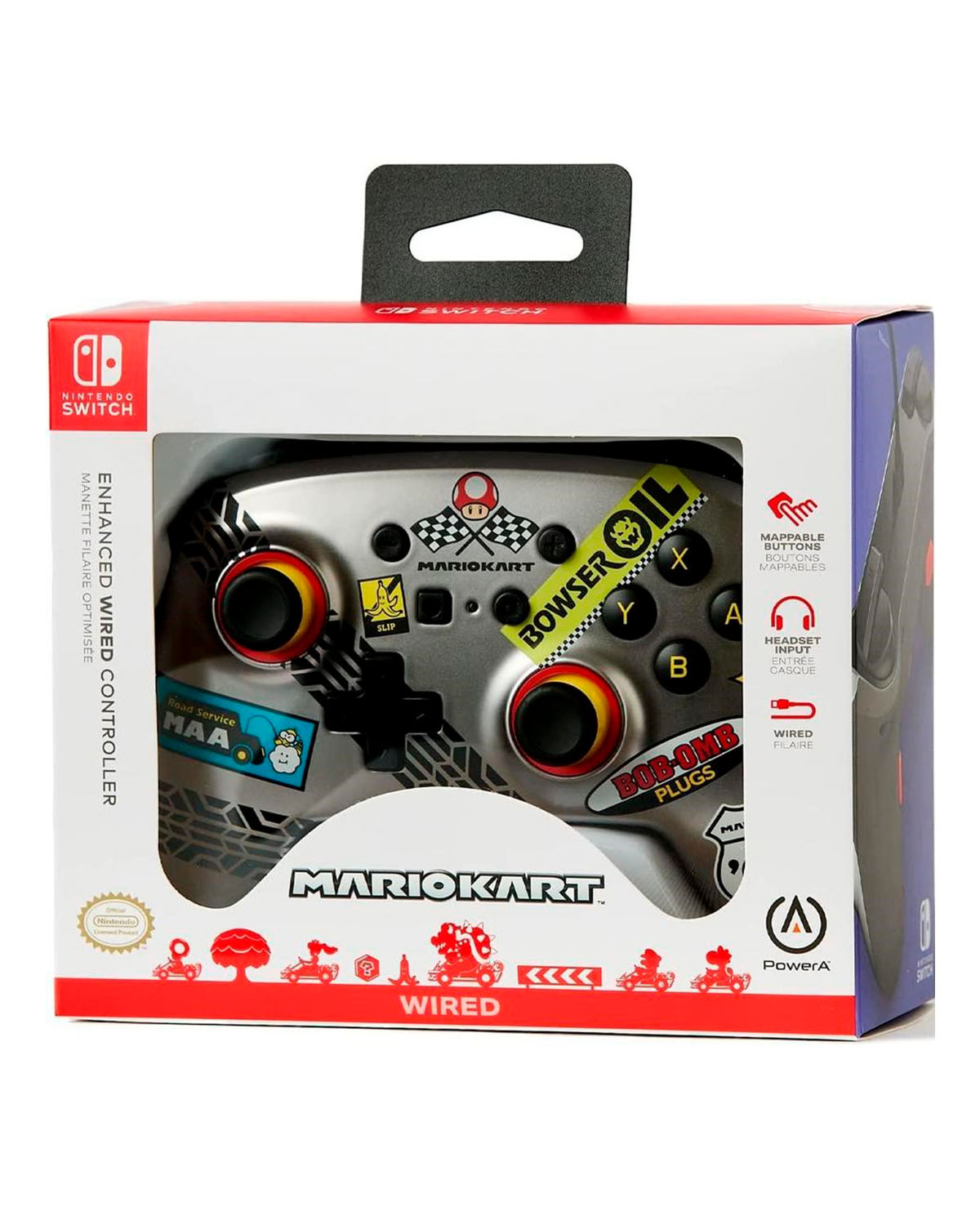 CONTROL NINTENDO SWITCH ALAMBRICO POWER A MARIO KART - Image 3