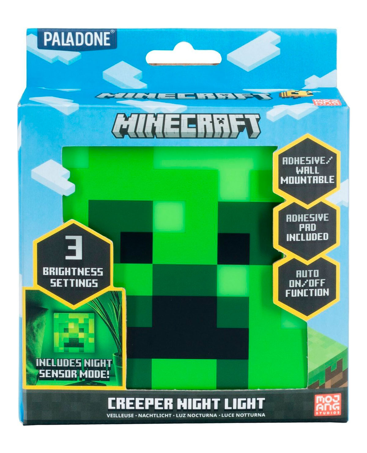 LAMPARA DE PARED MINECRAFT CREEPER