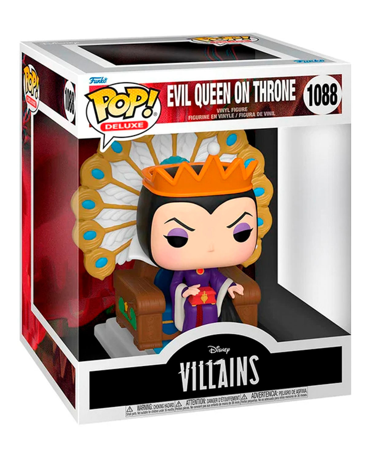 FIGURA POP DELUXE VILLAINS EVIL QUEEN ON THRONE - Image 2