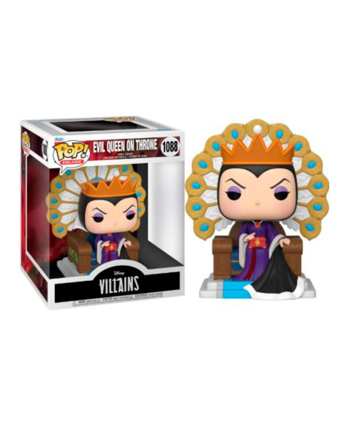 FIGURA POP DELUXE VILLAINS EVIL QUEEN ON THRONE - Image 3