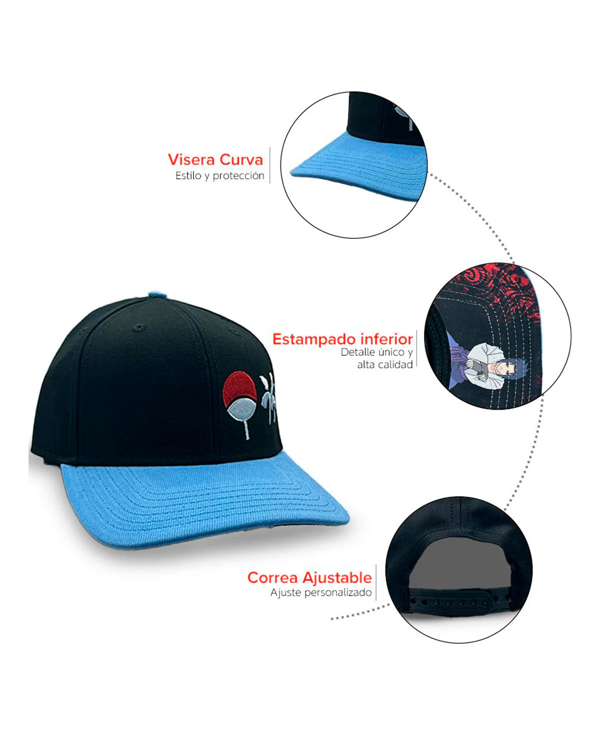 GORRA NARUTO SAISUKE SNAPBACK - Image 3