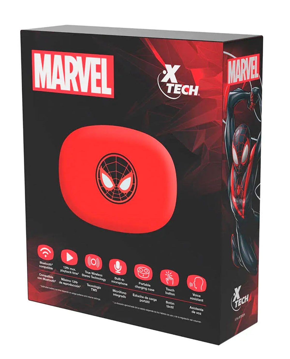 AUDIFONOS INALAMBRICOS XTECH EARBUDS SPIDERMAN MASK - Image 3
